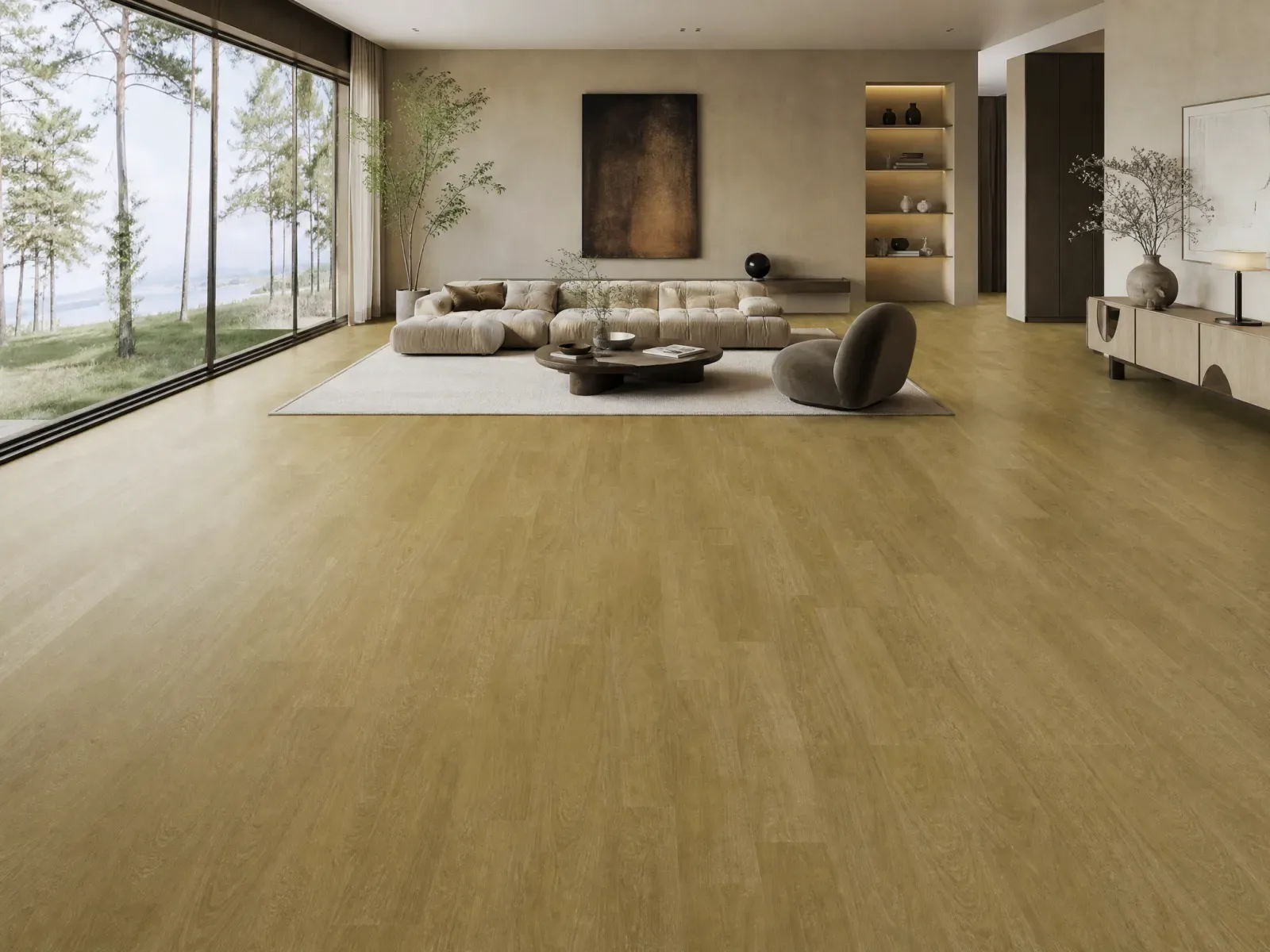 Amber Blackbutt Essential flooring in a living room