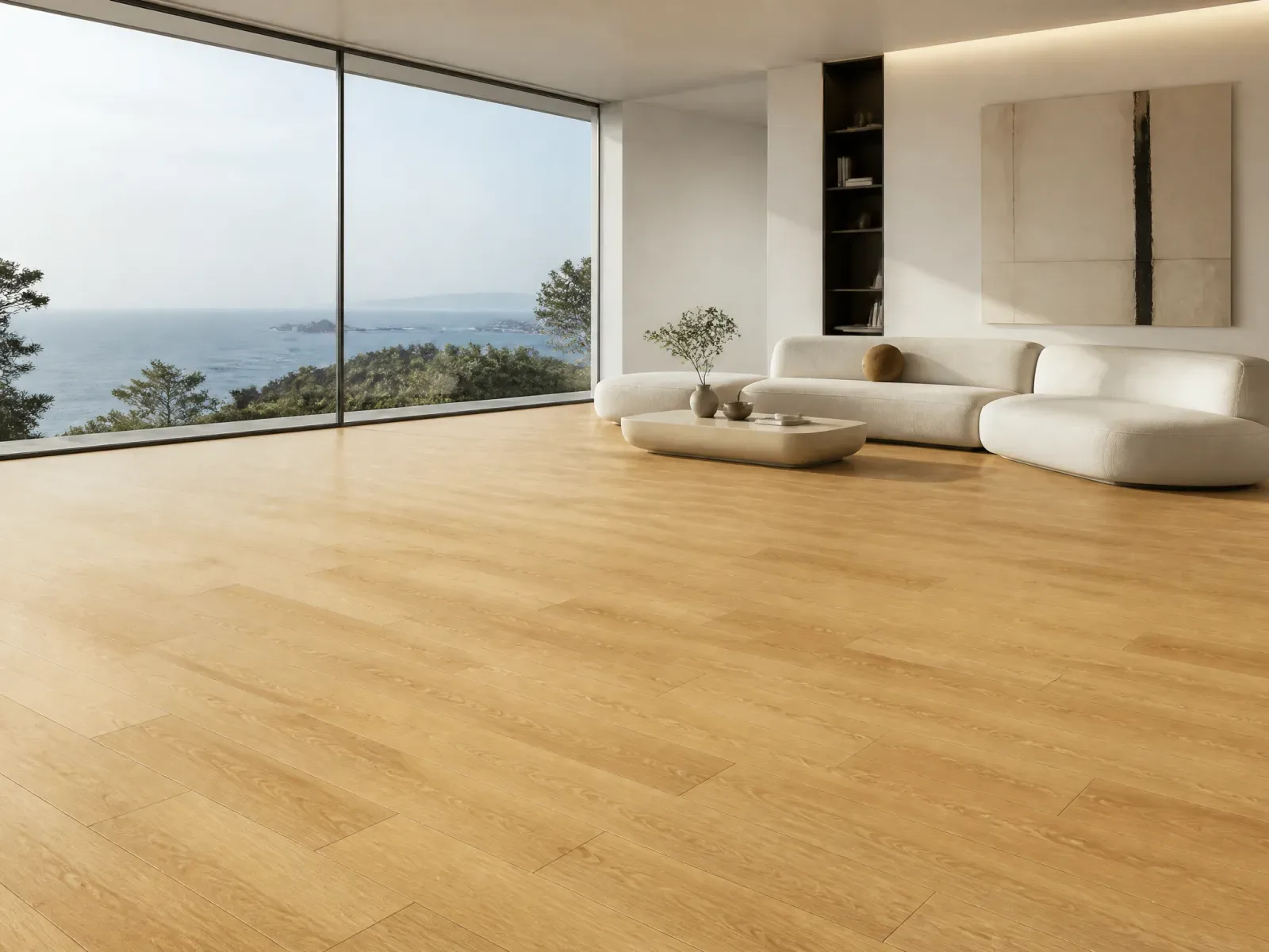 Warm Blackbutt Everline flooring in a living room