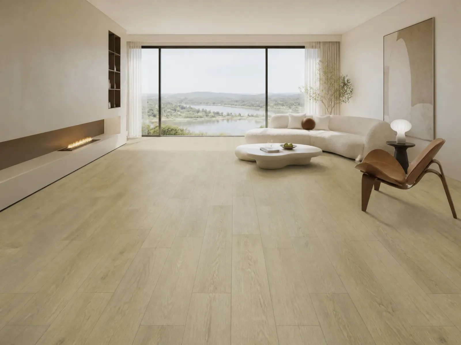 Sand Oak Pioneer flooring in a living room