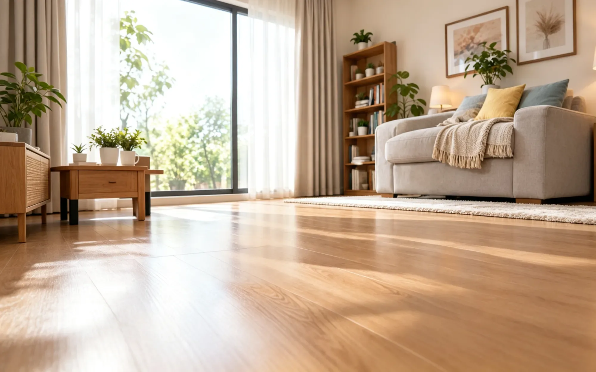 Essential flooring in a living space