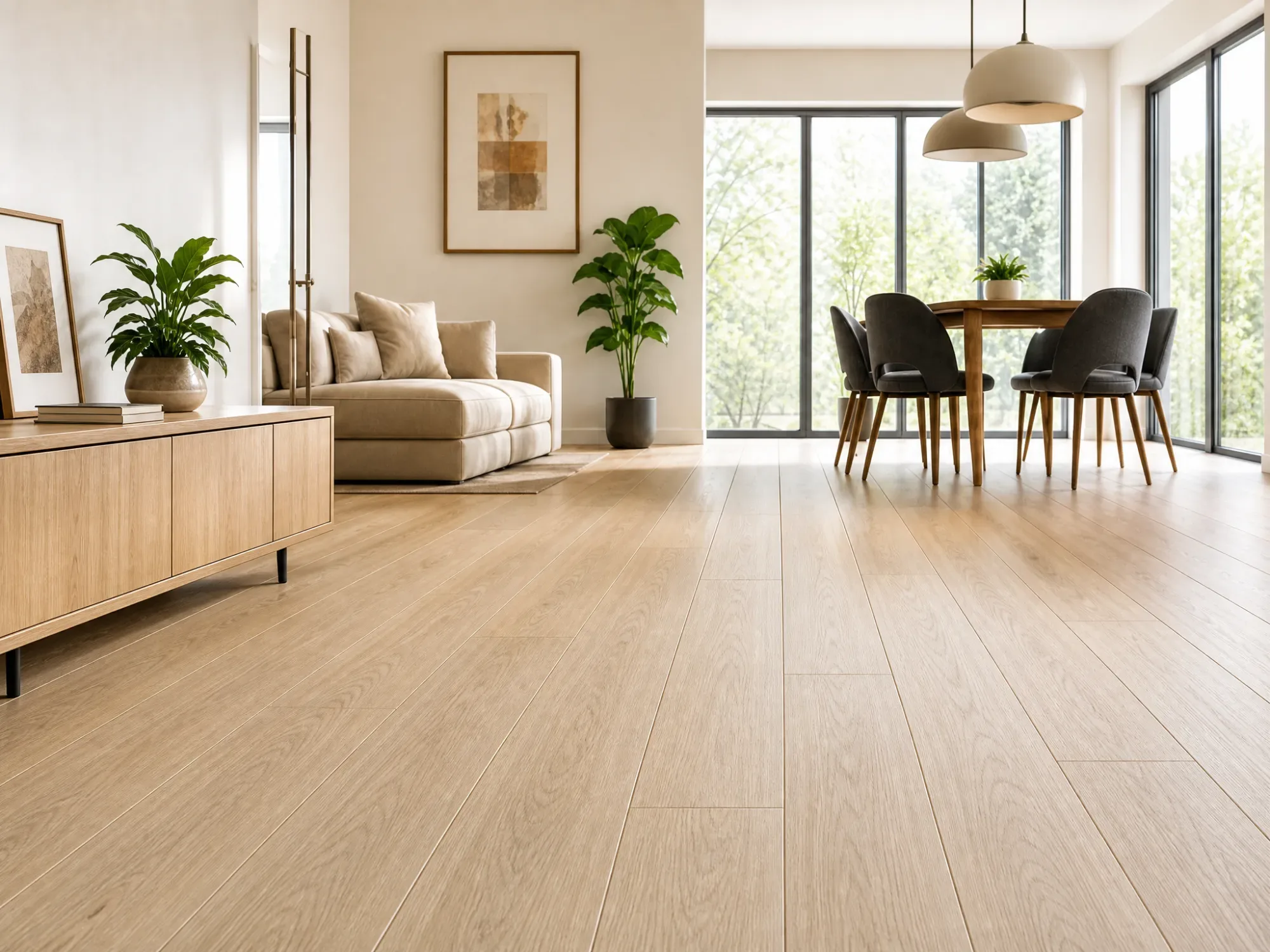 Pinnacle flooring in a living space